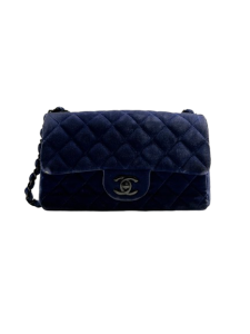 CHANEL シャネル ミニフラッフバッグ20 バッグ マトラッセ ベロア A69900ネイビーの買取実績