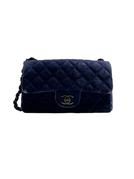 CHANEL シャネル ミニフラッフバッグ20 バッグ マトラッセ ベロア A69900ネイビーの買取実績