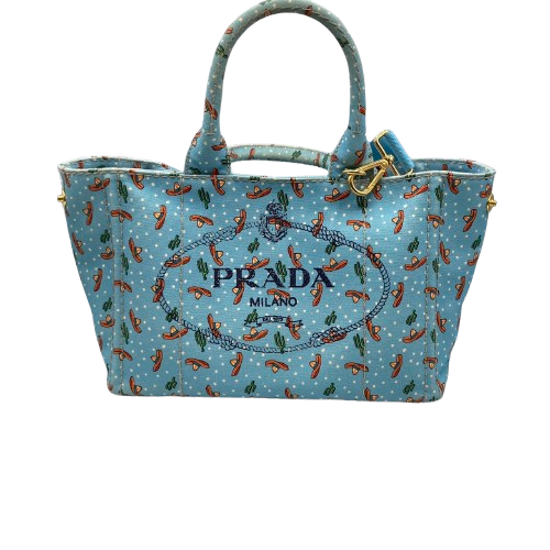 PRADA プラダ カナパ　トートバッグ バッグ 1BG439ブルー系の買取実績