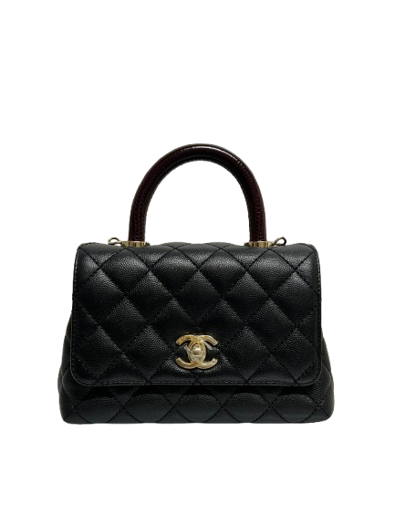 CHANEL シャネル ココハンドルXXS バッグ AS2215ブラックの買取実績