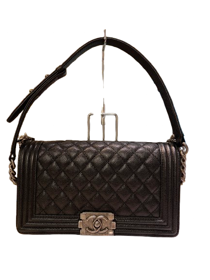 CHANEL シャネル ボーイシャネル バッグ キャビア ブラックの買取実績