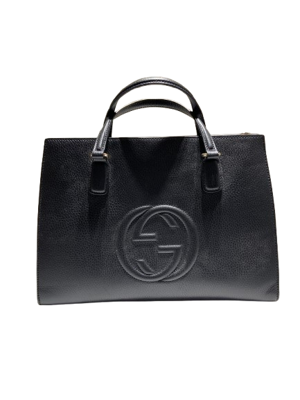 GUCCI グッチ ソーホー インターロッキングG 　2WAYショルダー バッグ レザー 607721ブラックの買取実績