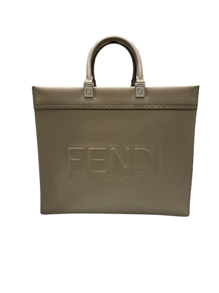 FENDI フェンディ ﾌｪﾝﾃﾞｨ ｻﾝｼｬｲﾝ ﾗｰｼﾞ バッグ ｶｰﾌ 8BH386ｸﾞﾚｰの買取実績