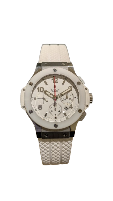 HUBLOT ウブロ ビッグバン スモールホワイト 時計 SS×セラミック WHの買取実績