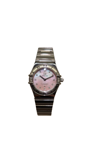 OMEGA オメガ コンステレーション ミニ 時計 SS ピンクシェルの買取実績