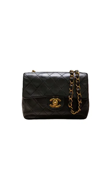 CHANEL シャネル ミニマトラッセ バッグ ラムスキン ブラックの買取実績