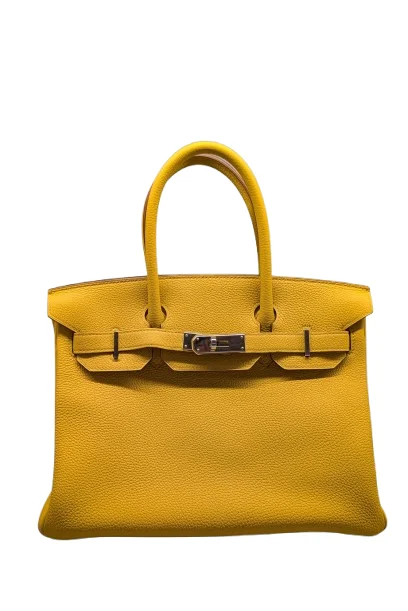 HERMES エルメス バーキン30 バッグ イエロー系の買取実績
