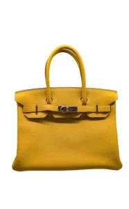 HERMES エルメス バーキン30 バッグ イエロー系の買取実績