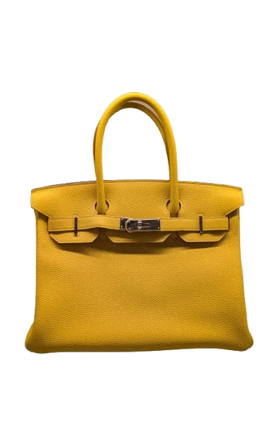 HERMES エルメス バーキン30 バッグ イエロー系の買取実績