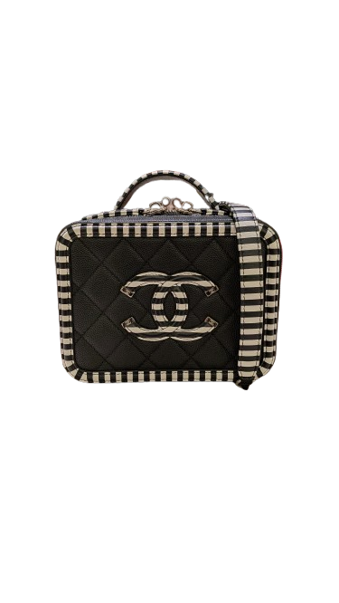 CHANEL シャネル CCフィグリーバニティ バッグ キャビア A93343ブラックの買取実績