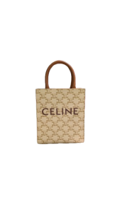 CELINE セリーヌ ミニパーティカルトートバッグ バッグ コーティングキャンバス ホワイトの買取実績