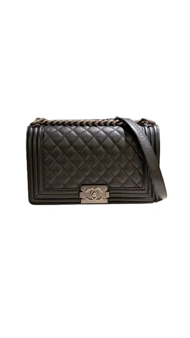 CHANEL シャネル ボーイシャネル ショルダーバッグ バッグ キャビア A67096ブラックの買取実績