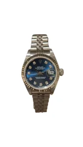 ROLEX ロレックス デイトジャスト10P ダイヤT番 時計 SS×YG 69174Gブルーの買取実績