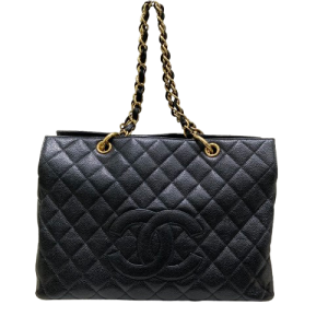 CHANEL シャネル ショルダートート バッグ キャビアスキン A18004ブラックの買取実績