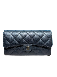 CHANEL シャネル 二つ折長財布 財布・小物 キャビアスキン ブラックの買取実績
