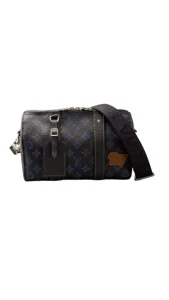 LOUIS VUITTON ルイ・ヴィトン シティ・キーポル バッグ モノグラム・キャンバス M46339ブラック/ブルーの買取実績
