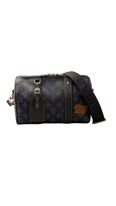 LOUIS VUITTON ルイ・ヴィトン シティ・キーポル バッグ モノグラム・キャンバス M46339ブラック/ブルーの買取実績