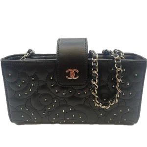 CHANEL シャネル カメリアチェーンショルダー バッグ カメリア ラム ブラックの買取実績