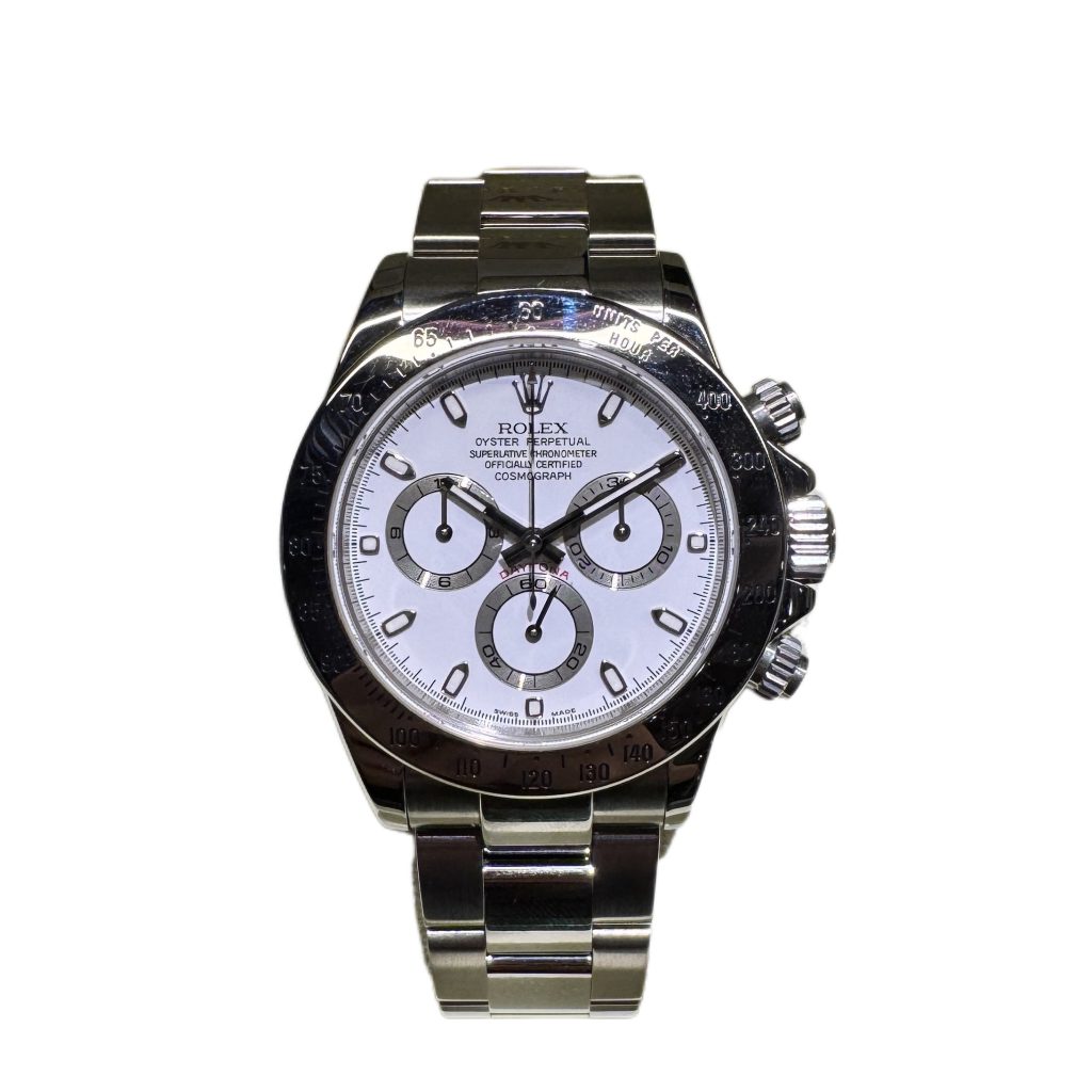 ROLEX ロレックス デイトナオイスタースチールタキメーター　D番 時計 SS 116520ホワイトの買取実績
