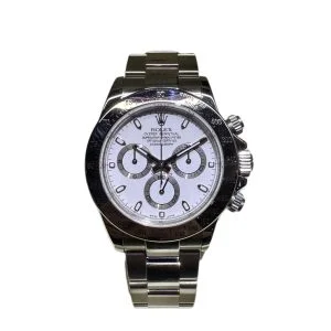 ROLEX ロレックス デイトナオイスタースチールタキメーター D番 時計 SS 116520ホワイトの買取実績