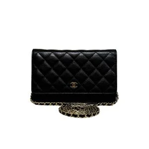 CHANEL シャネル チェーンウォレット バッグ キャビア ブラックの買取実績