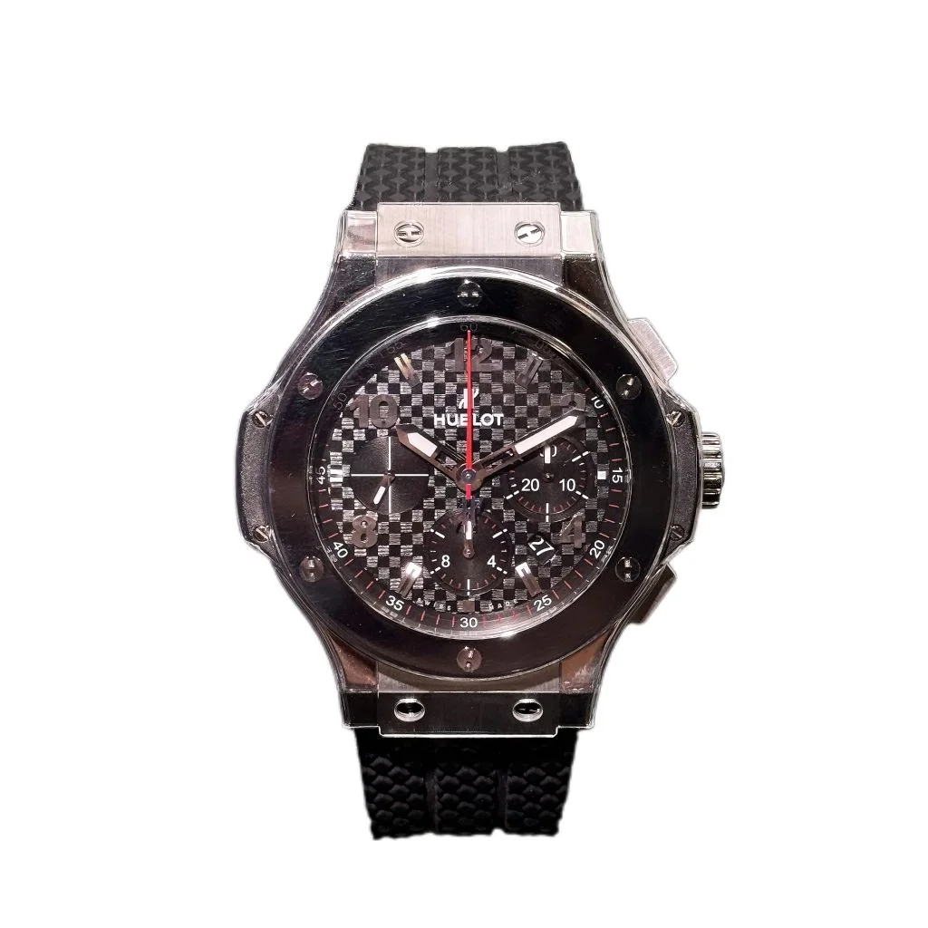 HUBLOT ウブロ ビッグバンスチールセラミック 時計 ラバー 301.SB.131.RXブラックの買取実績