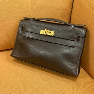 HERMES エルメス ポシェットケリー バッグ バレニア エベンヌの買取実績
