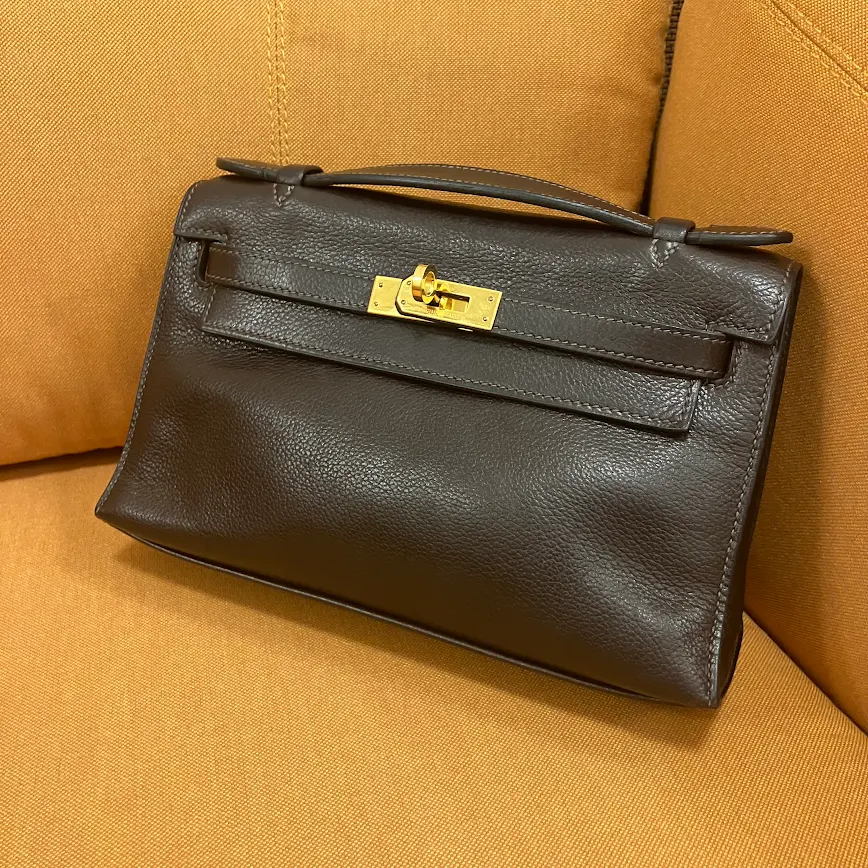 HERMES エルメス ポシェットケリー バッグ バレニア エベンヌの買取実績