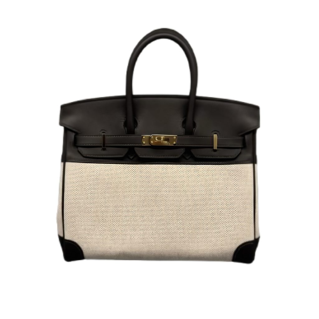 HERMES エルメス バーキン25 K刻/G金具 バッグ スイフト／トワルアッシュ ラ・ブラウン/ベージュの買取実績