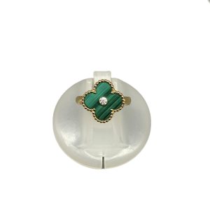 Van Cleef & Arpels ヴァン クリーフ&アーペル ヴィンテージアルハンブラ　マラカイト 宝石 K18/マラカイト VCAR03QM53グリーンの買取実績