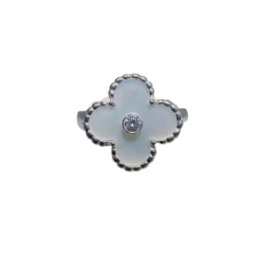 Van Cleef & Arpels ヴァン クリーフ&アーペル ヴィンテージアルハンブラリンク ジュエリー 750ホワイトシェル ホワイトシェルの買取実績