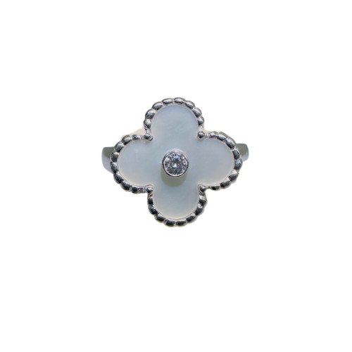 Van Cleef & Arpels ヴァン クリーフ&アーペル ヴィンテージアルハンブラリンク ジュエリー 750ホワイトシェル ホワイトシェルの買取実績