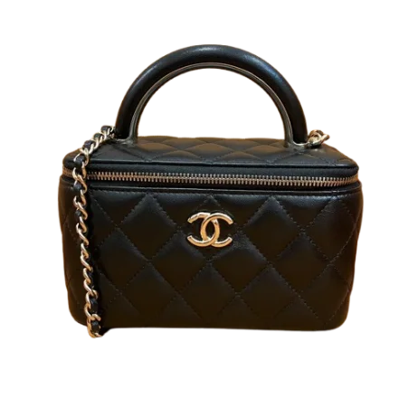 CHANEL シャネル バニティ　チェーンショルダーバッグ バッグ ラムスキン AP2846ブラックの買取実績