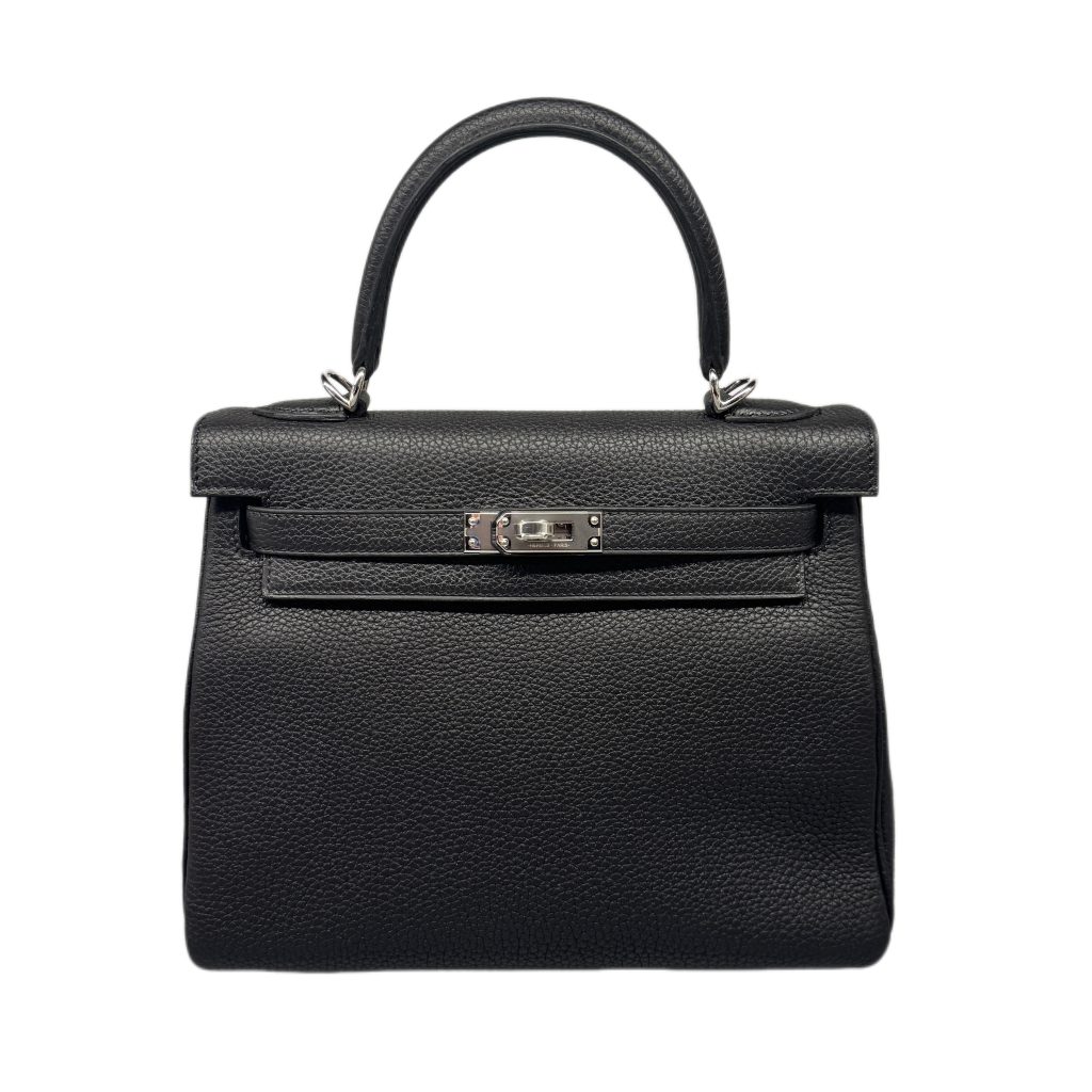 HERMES エルメス ケリー25 U刻/S金具 バッグ トゴ ブラックの買取実績