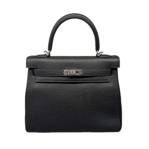 HERMES エルメス ケリー25 U刻/S金具 バッグ トゴ ブラックの買取実績