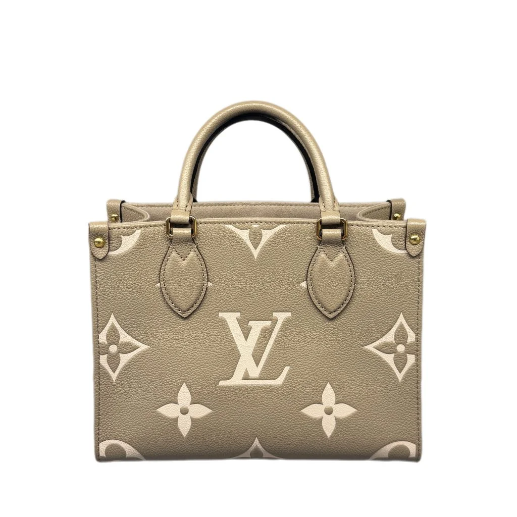 LOUIS VUITTON ルイ・ヴィトン オンザゴーPM バッグ モノグラムアンプラント M45779ベージュの買取実績