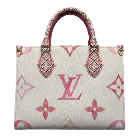 LOUIS VUITTON ルイ・ヴィトン オンザゴPM バッグ LV・バイザプール M22976ピンク/ホワイトの買取実績