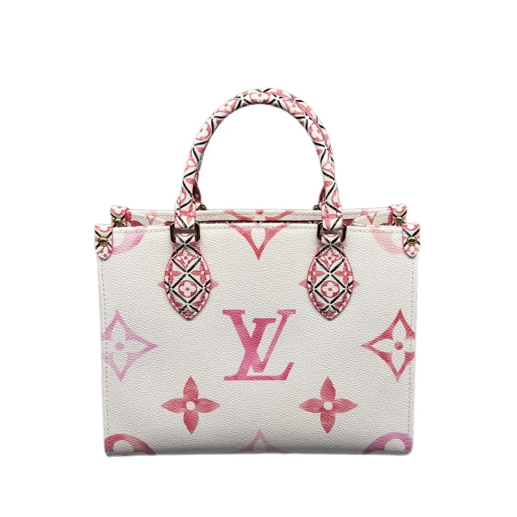 LOUIS VUITTON ルイ・ヴィトン オンザゴーPM バッグ LV・バイザプール M22976ピンク/ホワイトの買取実績
