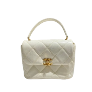 CHANEL シャネル チェーンショルダー バッグ マトラッセ グレインドカーフスキン AS4906ホワイトの買取実績