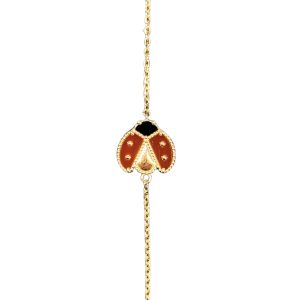 Van Cleef & Arpels ヴァン クリーフ&アーペル ラッキースプリングオニキスカーネリアンブレスレット ジュエリー 750PG VACARP7R100の買取実績