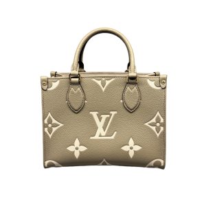 LOUIS VUITTON ルイ・ヴィトン オンザゴーPM バッグ モノグラム・アンプラント M45779ベージュの買取実績