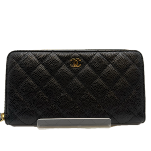 CHANEL シャネル ラウンド長財布 財布・小物 キャビア ブラックの買取実績