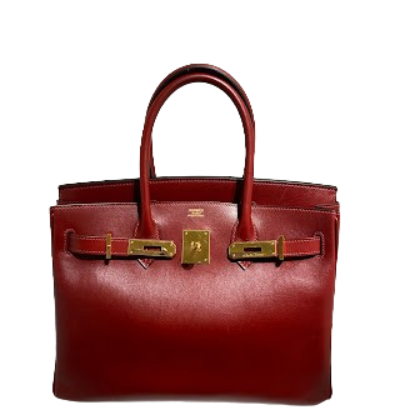 HERMES エルメス バーキン30 バッグ ボックスカーフ ルージュアッシュの買取実績