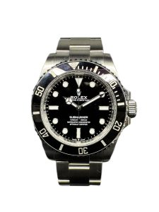 ROLEX ロレックス サブマリーナ・ノーデイト 時計 SS 124060ブラックの買取実績