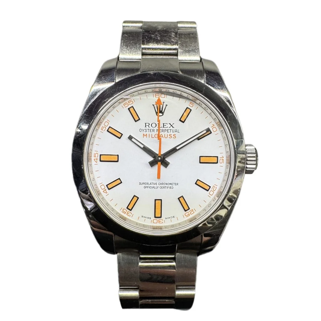 ROLEX ロレックス ミルガウス　V番 時計 SS 116400ホワイトの買取実績