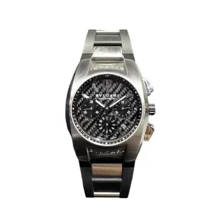 BVLGARI ブルガリ エルゴンクロノ 時計 SS✖️ラバー EG40SCHブラックの買取実績