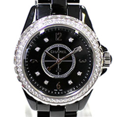 シャネル時計 CHANEL Watches
　12 8Pダイヤ/ダイヤベゼル レディース QZ H3108